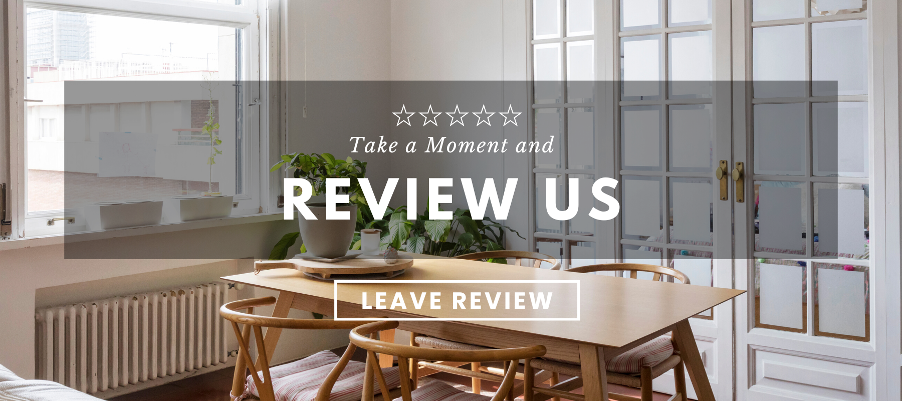 Leave review banner