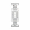 Eaton Cooper Wiring Toggle Switch 15A, 120V White (White, 120V)