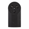 Eaton Cooper Wiring 3-Wire 30-Amp 125-Volt Surface Mount Dryer Power Receptacle, Black (125/250V, Black)