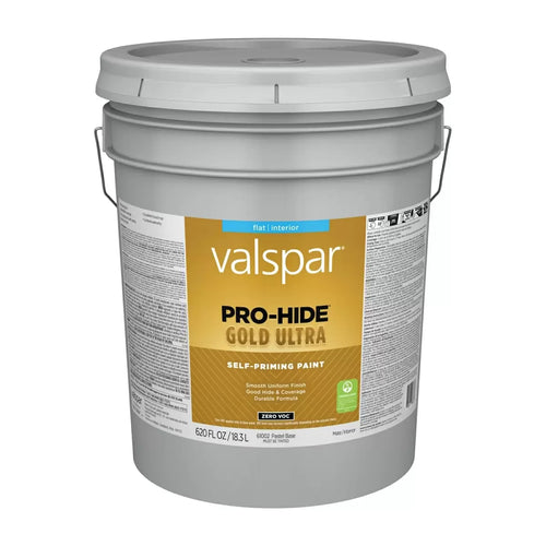 Valspar® Pro-Hide® Gold Ultra Interior Self-Priming Paint Flat 5 Gallon Pastel Base