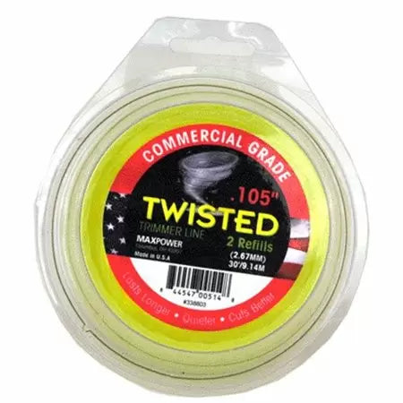 MaxPower Twisted Spooled Trimmer Line 30 ft. x 0.105 in. (0.105 x 30')