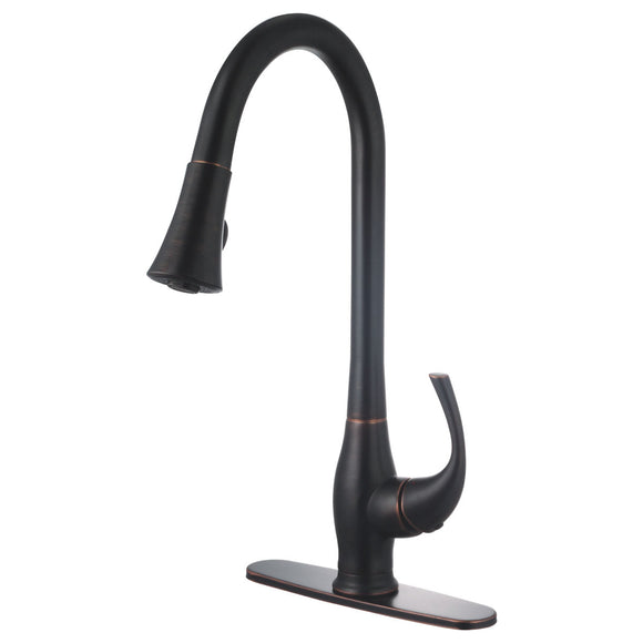 Compass Manufacturing 191-6639 Grand Single Handle Kitchen Faucet (Oil-Rubbed Bronze Finish)