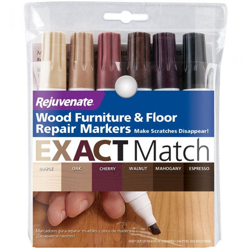 Rejuvenate Exact Match Wood Furniture & Floor Repair Markers (6-Piece Set) (6 x 17)