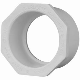 Pipe Reducer Bushing, Spigot x Slip, White,  2 x 3/4-In.