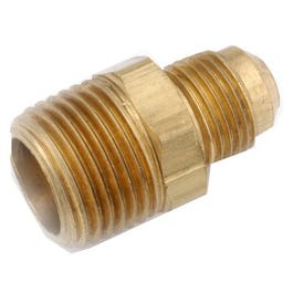 Pipe Fittings, Flare Connector, Lead-Free Brass, 5/8 Flare x 3/4-In. MPT