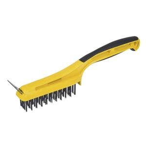 Hyde Stiff Wire Stripping Brush with Scraper 1-1/4″ (1-1/4″)