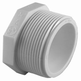 Pipe Fitting, PVC MIP Pressure Plug, 2-In.