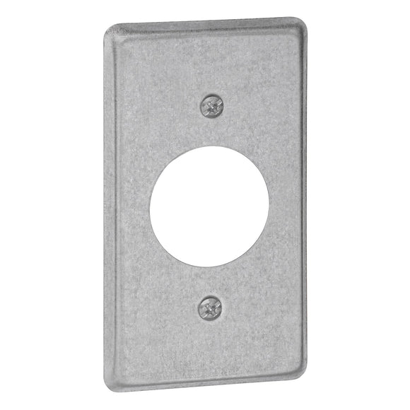 Thomas & Betts  Utility Box Cover, Single receptacle, hole diameter 1-13/32 inch (1-13/32 inch)