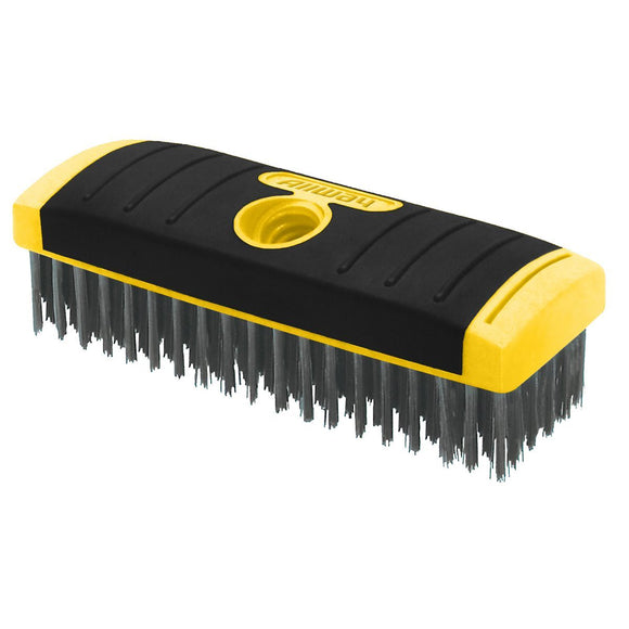 Allway 6×19 SG Carbon Steel Wire Brush- Scrub Brush Block, Labelled