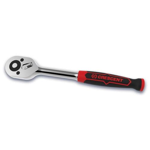 Crescent 3/8 Drive 72-Tooth Quick Release Dual Material Teardrop Ratchet 8-1/2