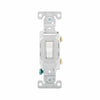 Eaton Cooper Wiring Commercial Grade Toggle Switch 20A, 120/277V White (120/277V, White)