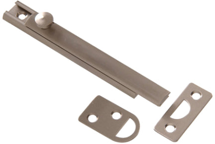 4  SATIN NICKEL SURFACE BOLT