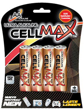 AA CELL MAX ALKALINE BLISTER OF 4