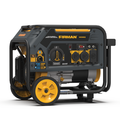 Firman Power Equipment Dual Fuel Portable Generator 3650w Recoil Start (3650 W)