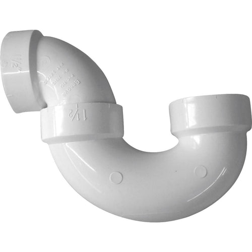 Charlotte Pipe 4 In. White PVC P-Trap