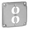 Thomas & Betts Steel City  4 Steel Square Box Surface Cover, 1-Duplex Receptacle (4 in.)