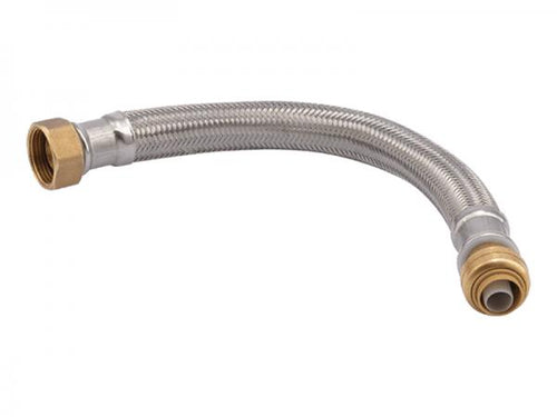 Sharkbite Stainless Steel Braided Flexible Water Heater Connector (UR3088FX24 3/4 in. x 3/4 in. FIP)