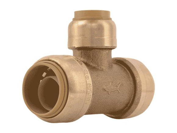 Sharkbite Brass Push Reducing Tee 3/4 in. x 3/4 in. x 1/2 in. (3/4 in. x 3/4 in. x 1/2 in.)