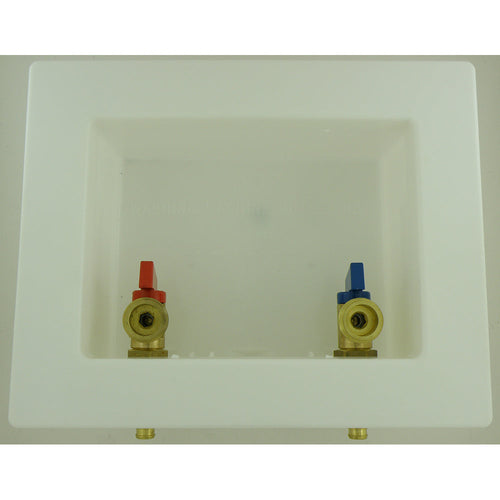 Braxton Harris Company 1/2″ Pex Washing Box w/ Qtr Turn Valves- Center Drain- Lead Free (1/2)