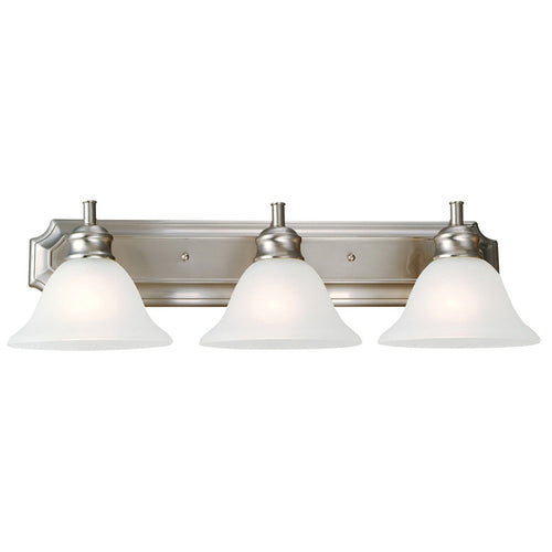 Design House  Bristol Vanity Light in Satin Nickel, 3-Light (Satin Nickel)