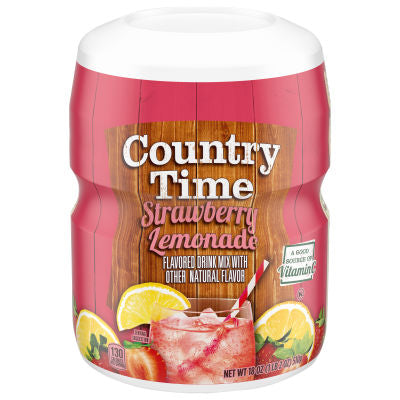 Country Time Strawberry Lemonade Drink Mix, 18 oz Canister (18 oz)