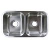 Brokering Solutions Stainless Steel Sink - Double Bowl Undermount- UM32189 (32½”  x 18½” x 9”)