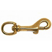 Campbell 3/8 Swiveling, Round Eye Bolt Snap, Bronze, #5025B