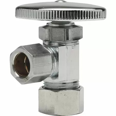 B & K Industries Quarter Turn Angle Valve 5/8” x 3/8”