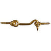 Hook & Eye,  Solid Brass, 3-In.