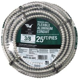 Conduit, Reduced Wall, Aluminum, 3/8-In. x 25-Ft. Coil