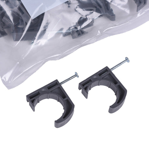 Oatey® 1 in Half Clamp Pipe Clamps With Nails (50 in polybag)